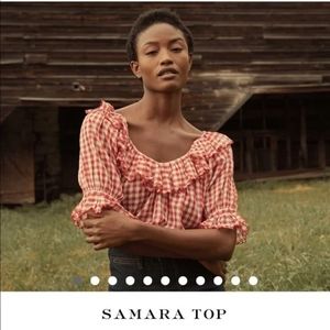 Doen Samara Top Small Gingham NWT